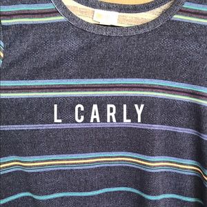 L Striped LaRoe Carly